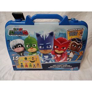 PJ Masks Cartoon Carry N' Go Battle Case 15 pcs - 5 Action Figures Kids Toy